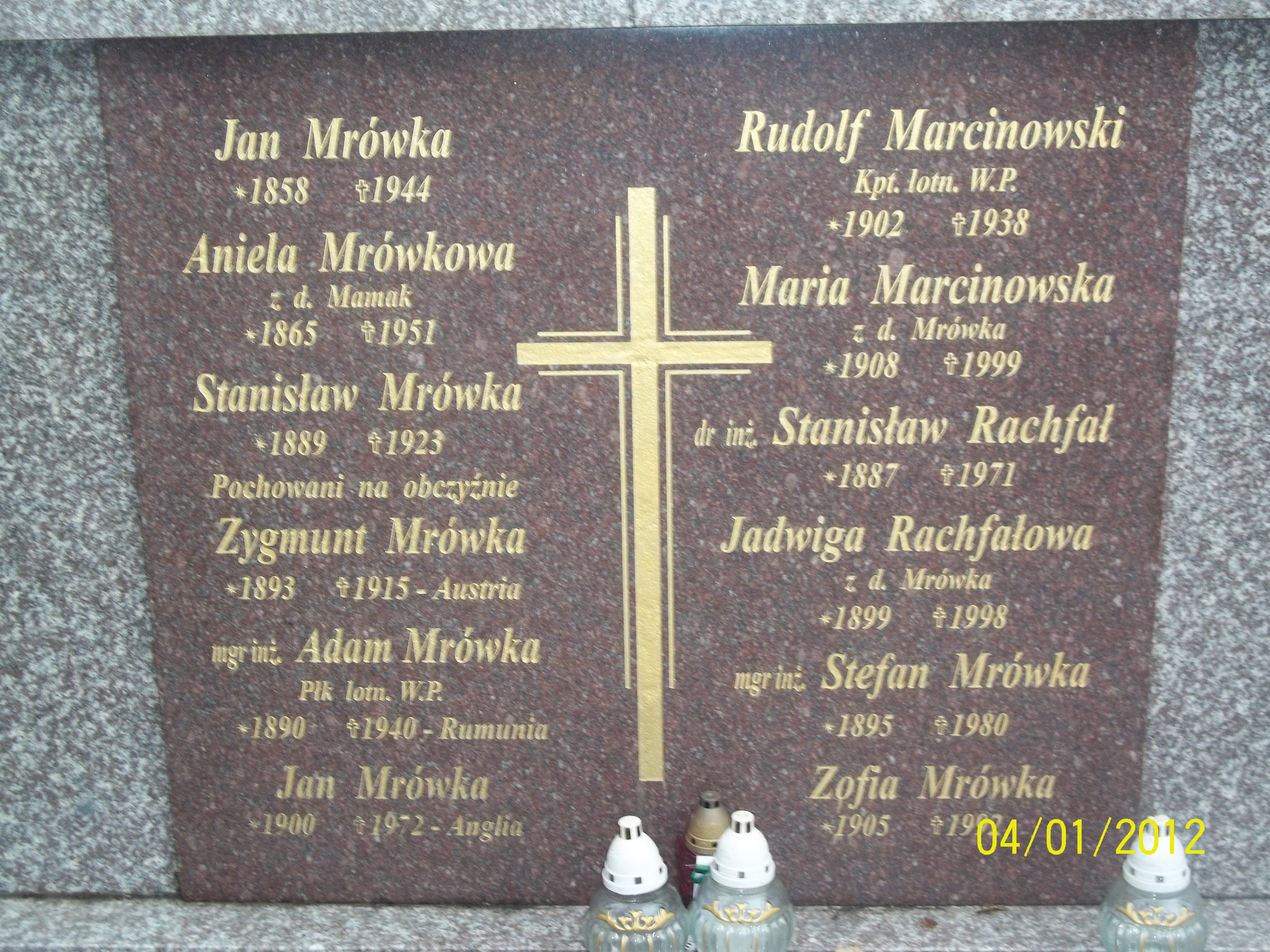 Jan Mrówka 1858 Krosno - Grobonet - Wyszukiwarka osób pochowanych