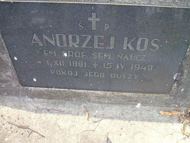 Andrzej Kos 1881 Krosno - Grobonet - Wyszukiwarka osób pochowanych