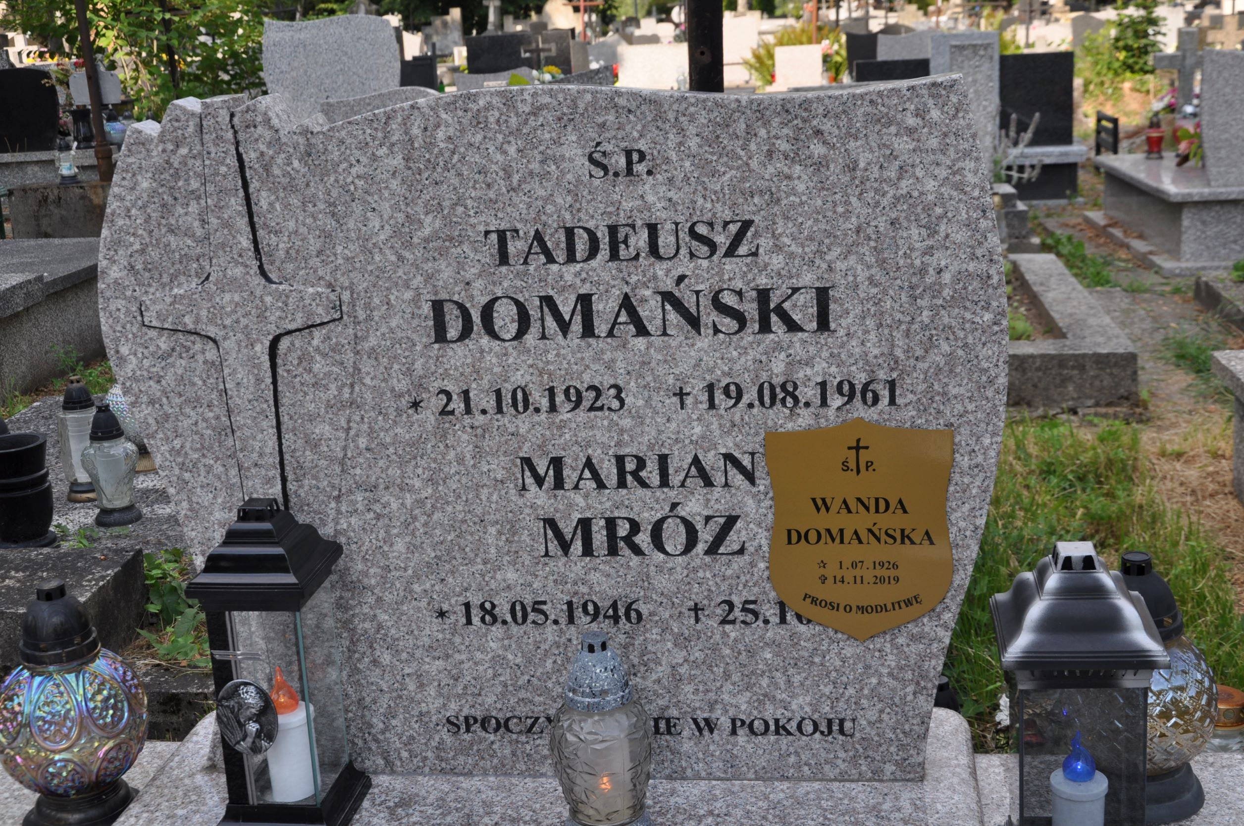 Wanda Domańska 1926 Krosno - Grobonet - Wyszukiwarka osób pochowanych