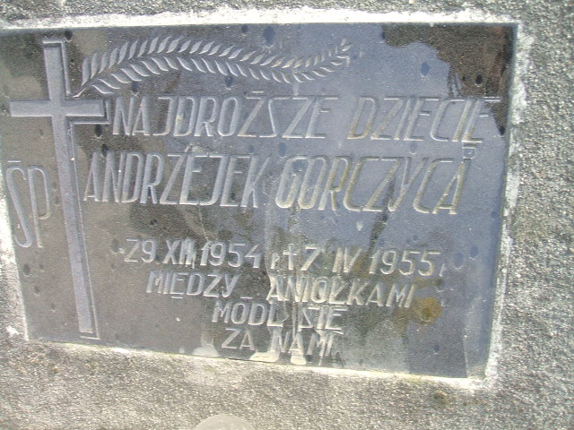 Andrzej Gorczyca 1954 Krosno - Grobonet - Wyszukiwarka osób pochowanych
