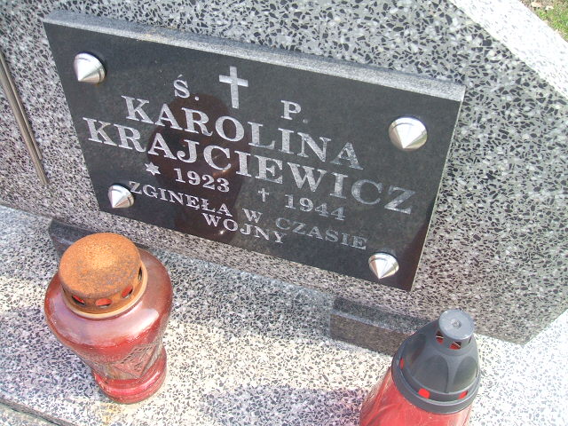 Karolina Krajciewicz 1920 Krosno - Grobonet - Wyszukiwarka osób pochowanych