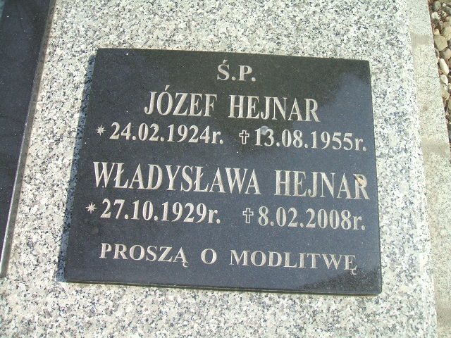 Józef Hejnar 1924 Krosno - Grobonet - Wyszukiwarka osób pochowanych