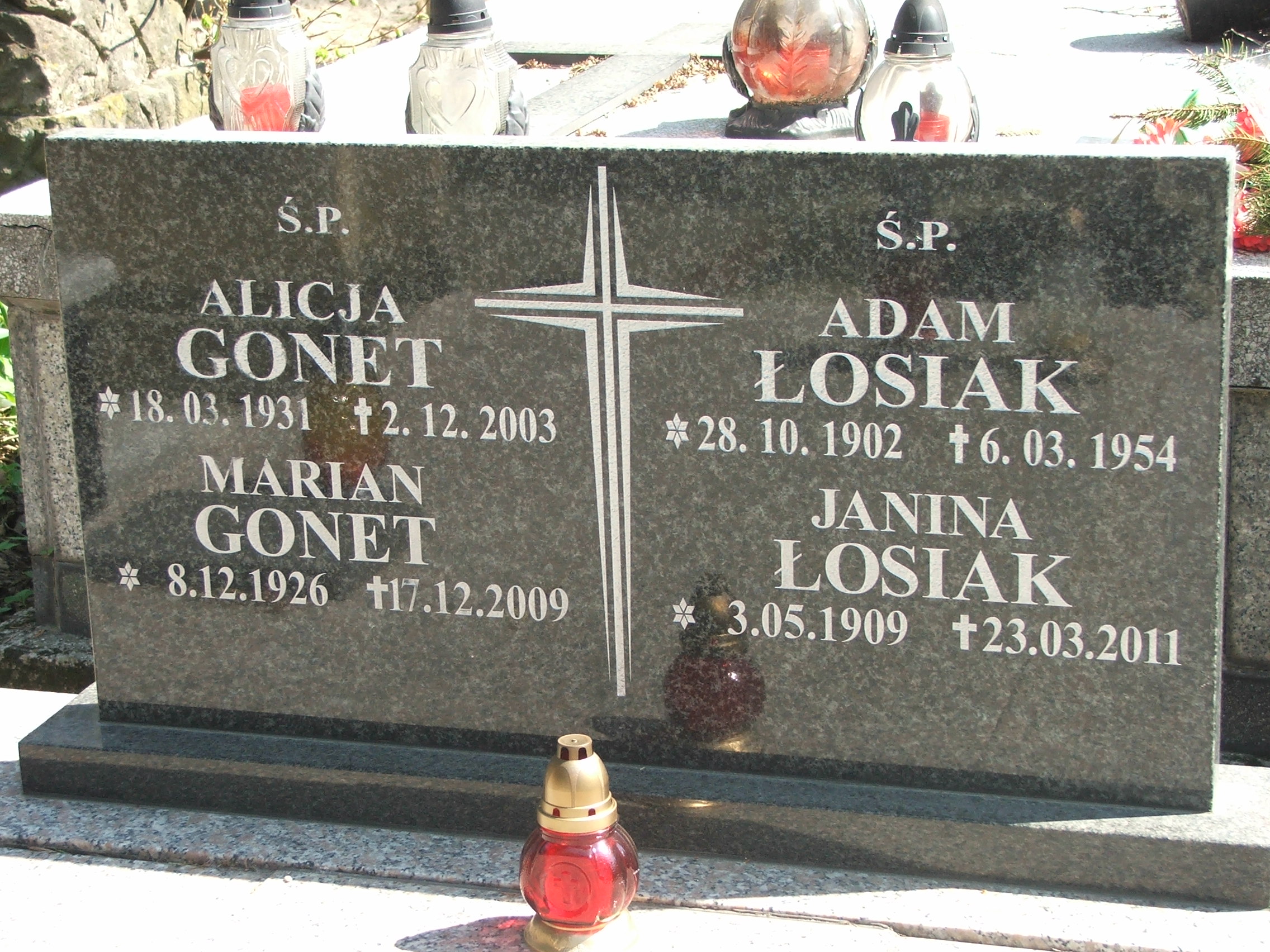 Alicja Bożena Gonet 1931 Krosno - Grobonet - Wyszukiwarka osób pochowanych