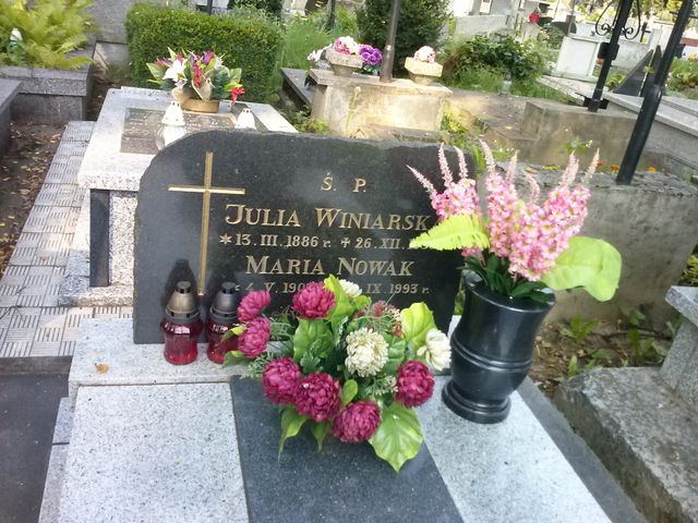 Julia Winiarska 1886 Krosno - Grobonet - Wyszukiwarka osób pochowanych