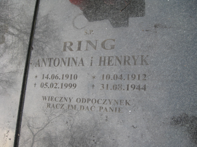 Henryk Ring 1912 Krosno - Grobonet - Wyszukiwarka osób pochowanych