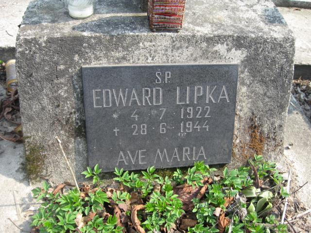 Edward Lipka 1922 Krosno - Grobonet - Wyszukiwarka osób pochowanych