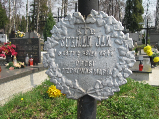 Jan Surman 1871 Krosno - Grobonet - Wyszukiwarka osób pochowanych