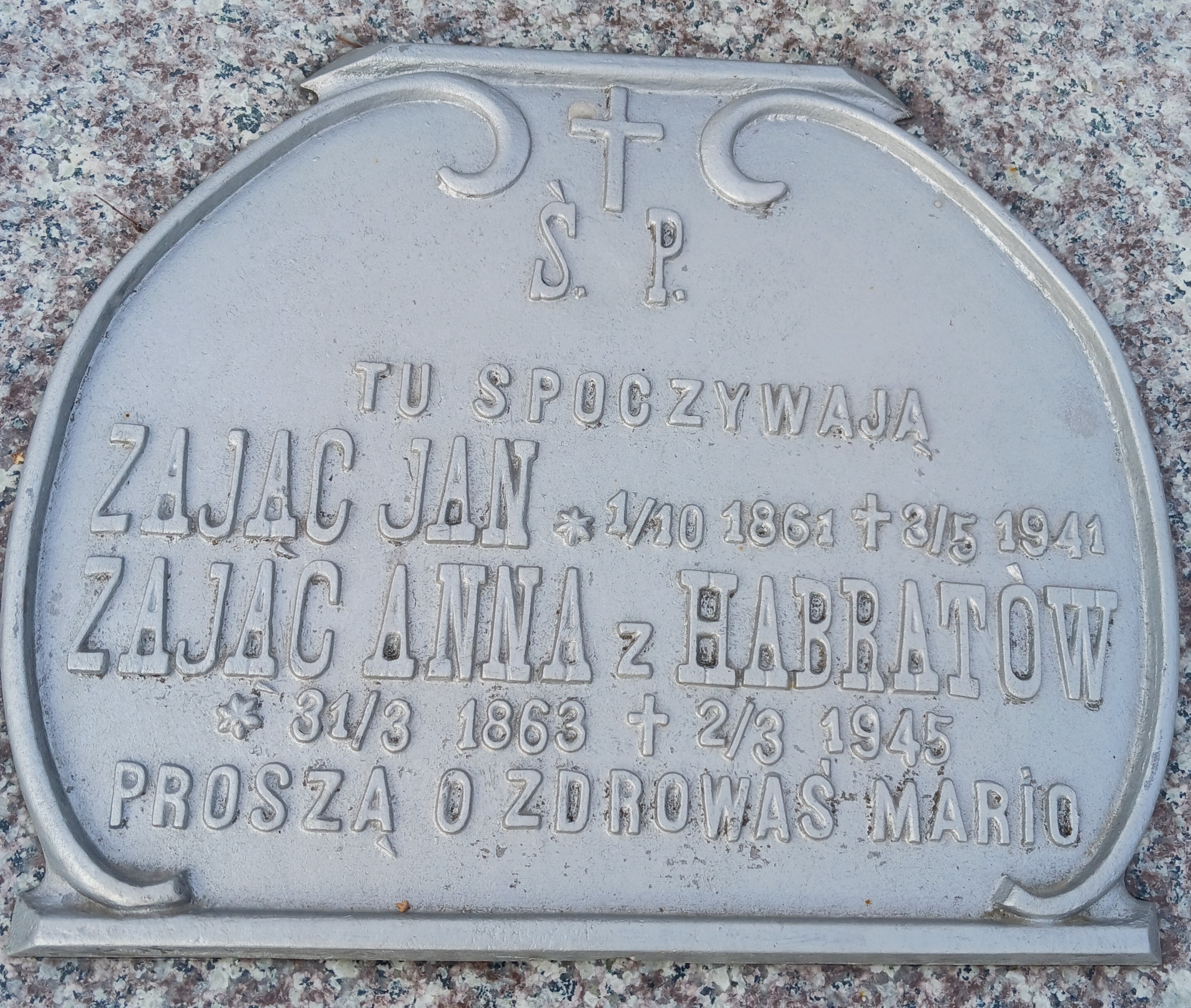 Jan Zając 1861 Krosno - Grobonet - Wyszukiwarka osób pochowanych