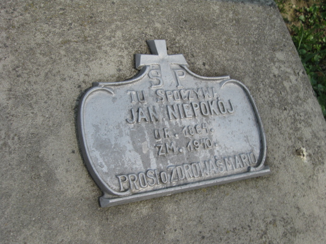 Jan Niepokój 1864 Krosno - Grobonet - Wyszukiwarka osób pochowanych