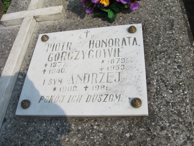 Piotr Gorczyca 1877 Krosno - Grobonet - Wyszukiwarka osób pochowanych