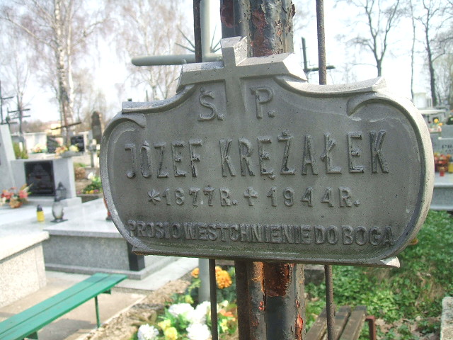 Józef Krężałek 1877 Krosno - Grobonet - Wyszukiwarka osób pochowanych