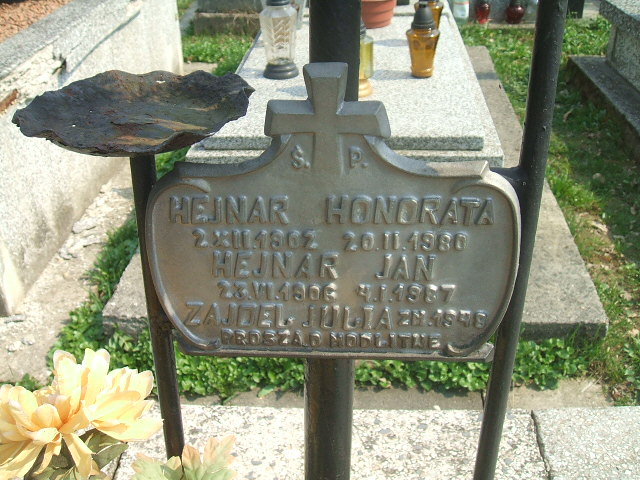 Honorata Hejnar 1907 Krosno - Grobonet - Wyszukiwarka osób pochowanych