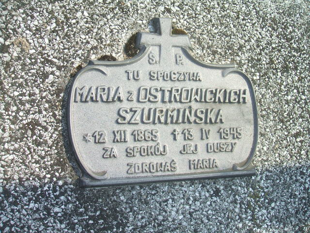 Ostrowska Szurmińska 1865 Krosno - Grobonet - Wyszukiwarka osób pochowanych