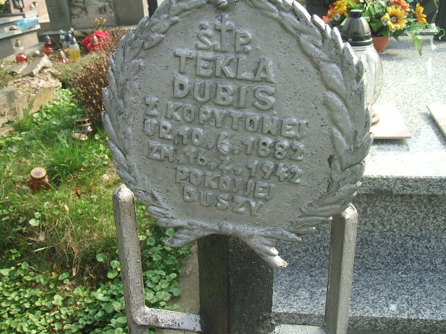 Tekla Dubis 1882 Krosno - Grobonet - Wyszukiwarka osób pochowanych