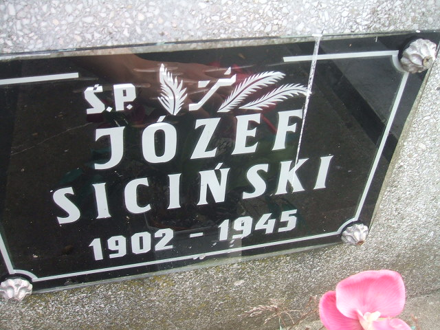 Józef Siciński 1902 Krosno - Grobonet - Wyszukiwarka osób pochowanych