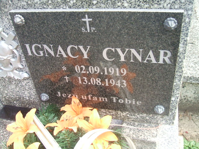 Ignacy Cynar 1919 Krosno - Grobonet - Wyszukiwarka osób pochowanych