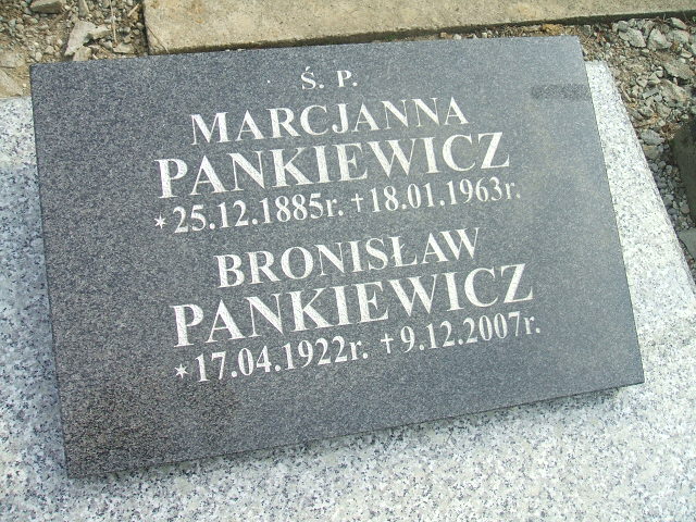 Marcjanna Pankiewicz 1885 Krosno - Grobonet - Wyszukiwarka osób pochowanych