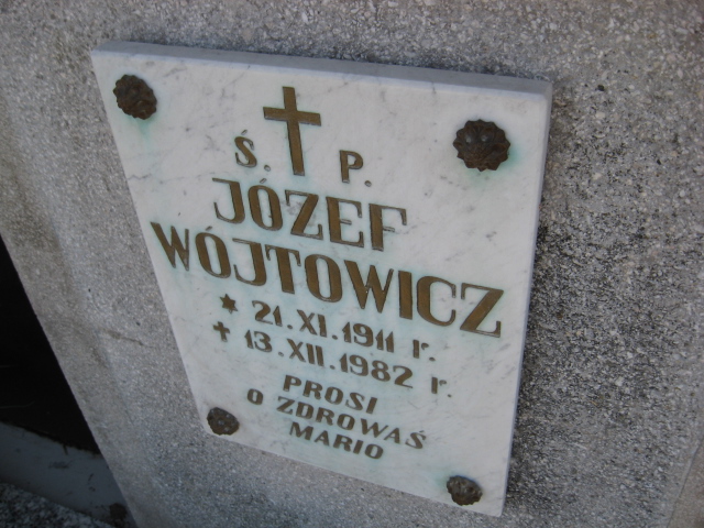 Józef Wójtowicz 1911 Krosno - Grobonet - Wyszukiwarka osób pochowanych