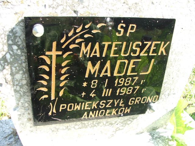Grób Mateusz Madej