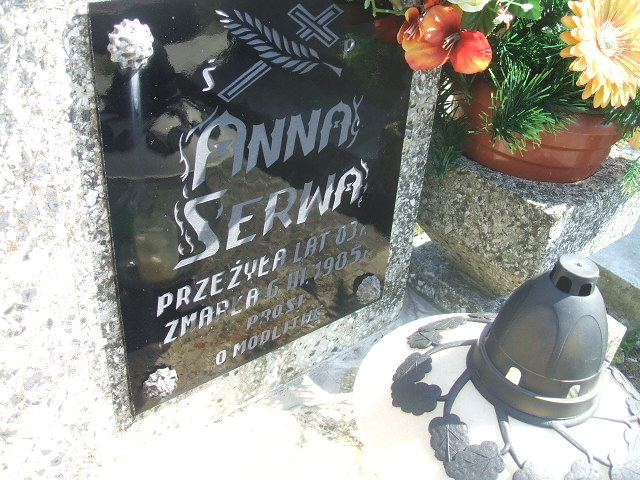 Anna Serwa 1902 Krosno - Grobonet - Wyszukiwarka osób pochowanych