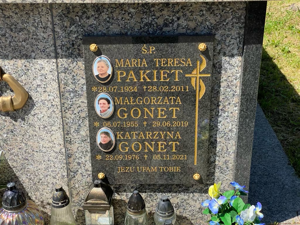 Grób Małgorzata Gonet