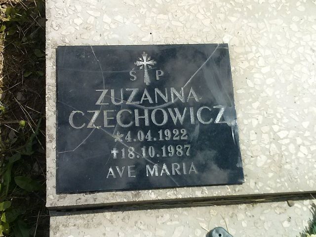 Zuzanna Czechowicz 1922 Krosno - Grobonet - Wyszukiwarka osób pochowanych