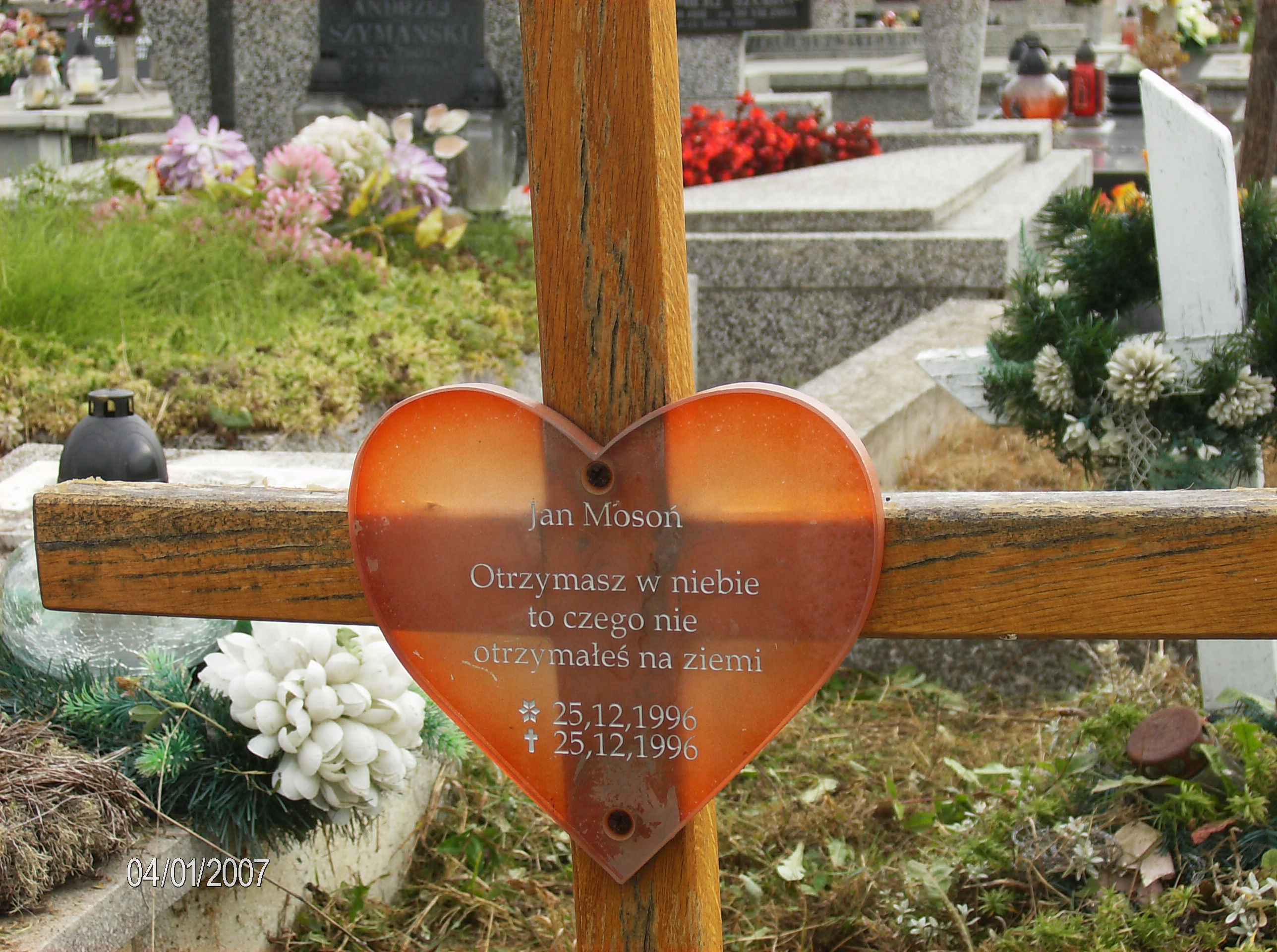 Jan Mosoń 1996 Krosno - Grobonet - Wyszukiwarka osób pochowanych