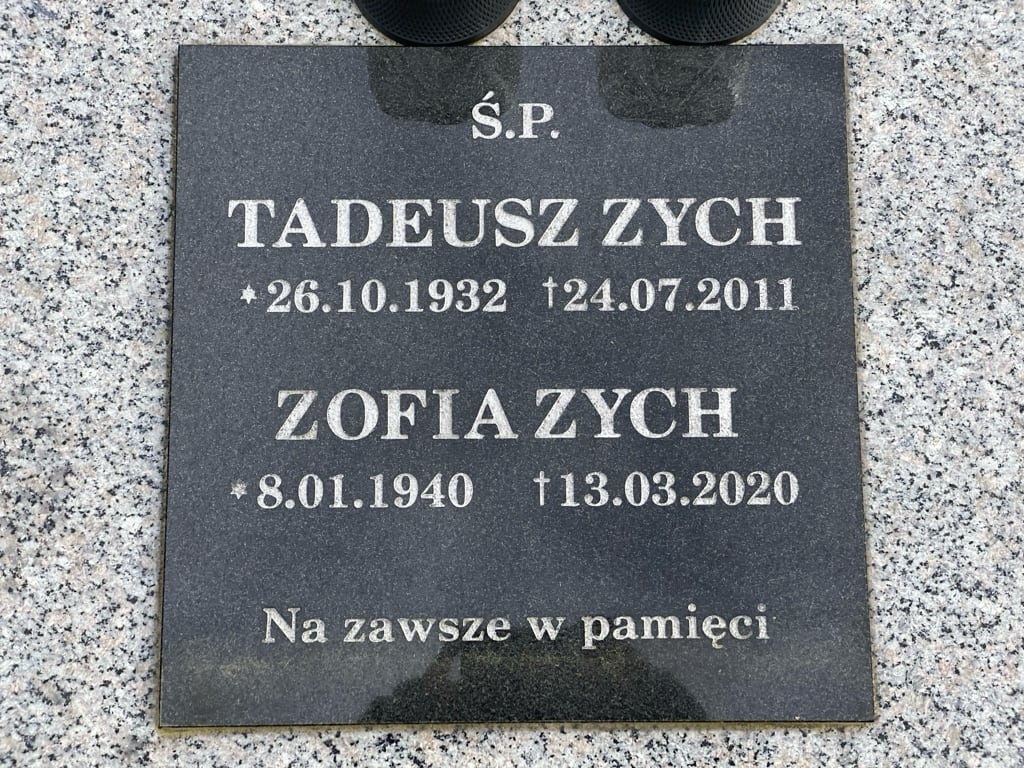 Grób Zofia Zych