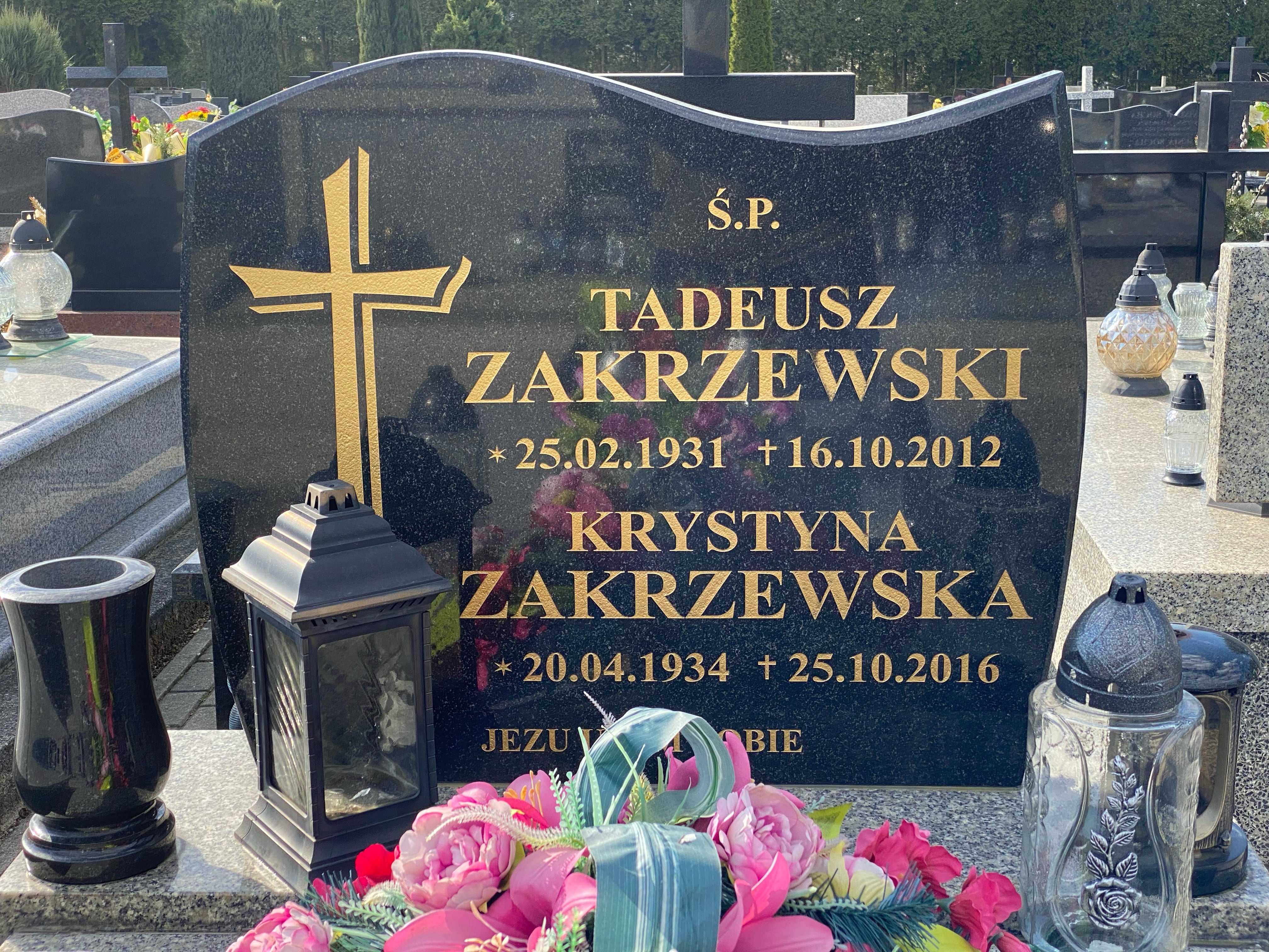 Grób Krystyna Zakrzewska