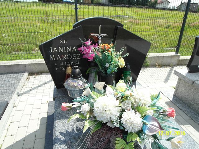 Janina Marosz 1954 Krosno - Grobonet - Wyszukiwarka osób pochowanych