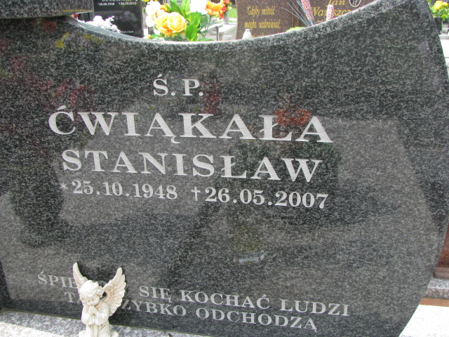 Stanisław Ćwiąkała 1948 Krosno - Grobonet - Wyszukiwarka osób pochowanych