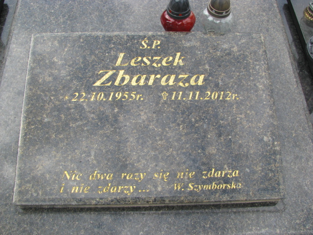 Leszek Zbaraza 1955 Krosno - Grobonet - Wyszukiwarka osób pochowanych