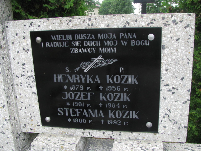 Stefania Kozik 1900 Krosno - Grobonet - Wyszukiwarka osób pochowanych