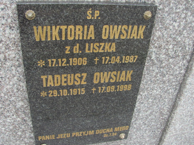 Tadeusz Owsiak 1915 Krosno - Grobonet - Wyszukiwarka osób pochowanych