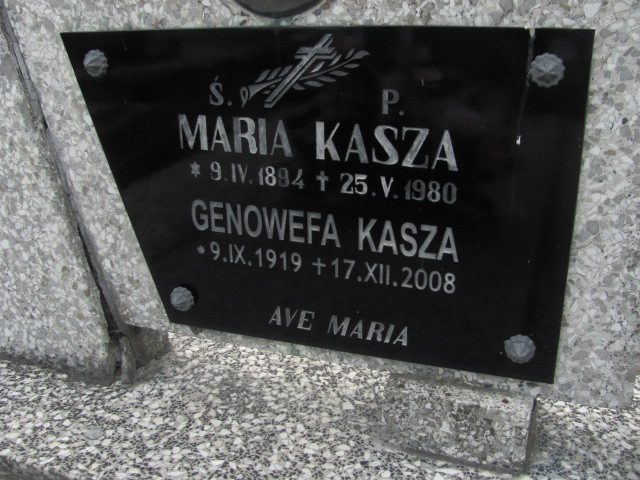 Maria Kasza 1894 Krosno - Grobonet - Wyszukiwarka osób pochowanych