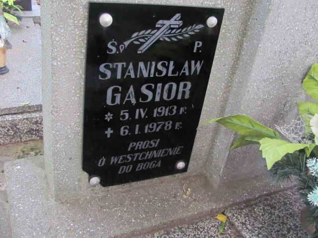 Stanisław Gąsior 1913 Krosno - Grobonet - Wyszukiwarka osób pochowanych