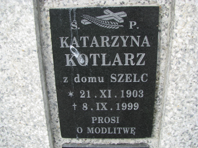 Katarzyna Kotlarz 1905 Krosno - Grobonet - Wyszukiwarka osób pochowanych