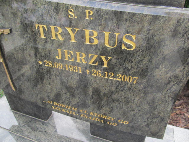 Jerzy Jan Trybus 1931 Krosno - Grobonet - Wyszukiwarka osób pochowanych