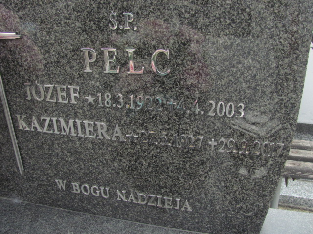 Józef Pelc 1922 Krosno - Grobonet - Wyszukiwarka osób pochowanych