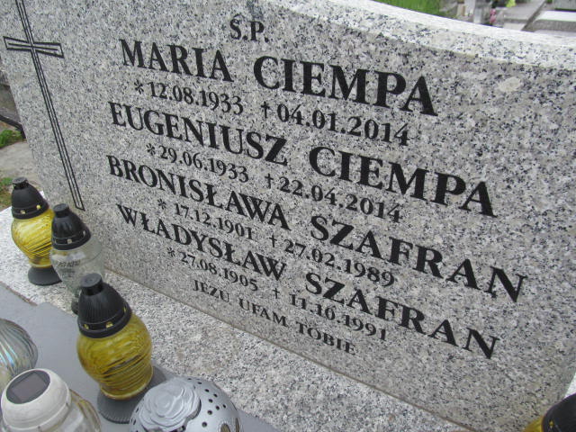 Bronisława Szafran 1901 Krosno - Grobonet - Wyszukiwarka osób pochowanych